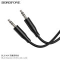 BOROFONE BL26 1m 3.5mm Male to Male Standard AUX Audio Cable (Black) 3.5mm Male to Male Audio Cable Sound Card 1Meter. 