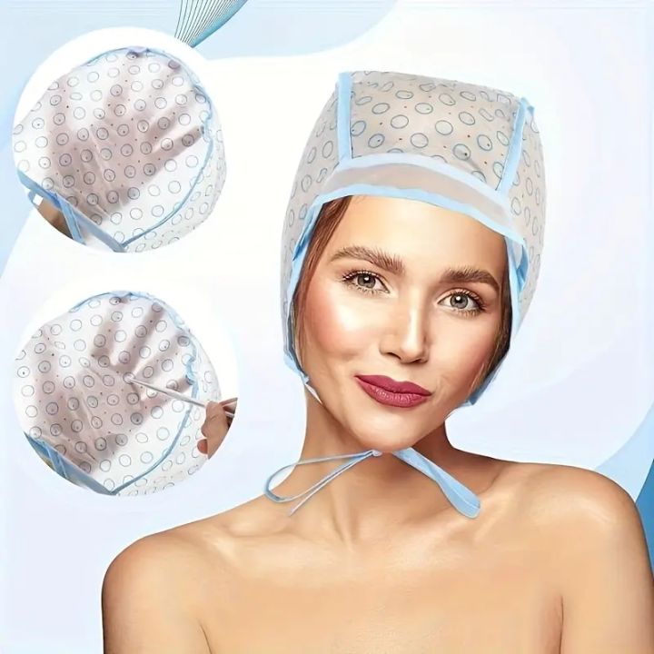 Professional%20Salon%20&%20Home%20Use%20Hair%20Highlighting%20Cap%20with%20Built-in%20Crochet%20Hook%20-%20Reusable%20Hair%20Dyeing%20cape%20-%20Image%204