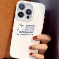 ProDucktive Themed Duck Laptop Stickers, Cute Duck & Notebook Design Glossy Vinyl Decals, Easy to Apply & Residue-Free Removable.