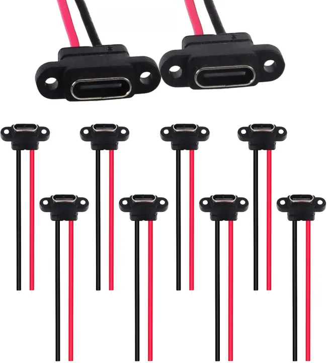 10Pcs Connector Type-C 2 Pin SMD SMT Female Socket USB C Charging Port ...