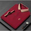 Becoolman-men's classic version classic polo shirt short sleeve breathable cotton business leisure style short sleeve men Multi-style. 