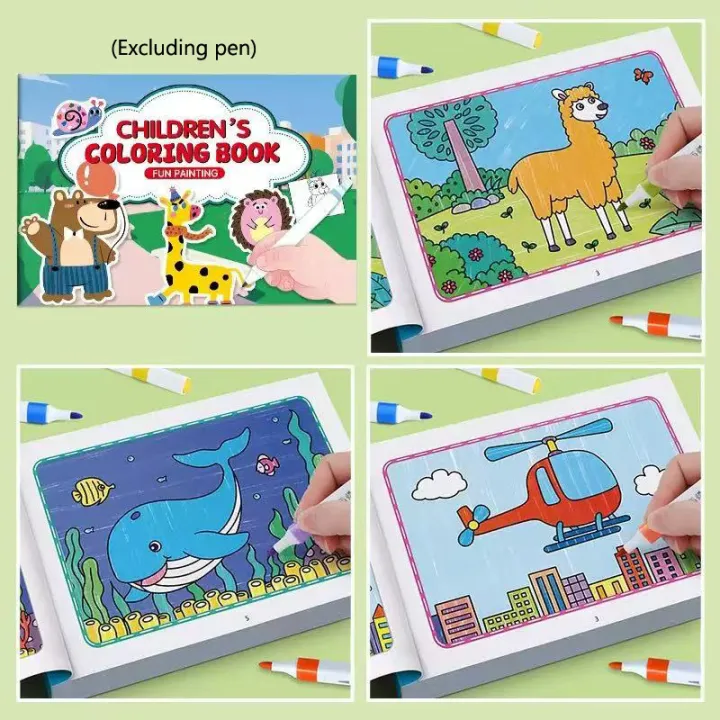 Boys%20Girls%20Children's%20Coloring%20Books%20Animals%20Baby%20Drawing%20Book%20School%20Early%20Education%20Toys%20Drawing%20Toy%20Notebook%20Notebooks%20Pads%20-%20Image%205