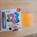 orange slice with marker board 123, abc, alif bee pee, ABC for kids | write & wipe activities with practice hard board age +3. 