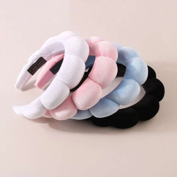 1/2/3PCS%20Stylish%20Washing%20Headband%20Set%20Wristbands%20Scrunchies%20Spa%20Bubble%20Headband%20for%20Washing%20Face%20Makeup%20Shower%20Skincare%20-%20Image%204