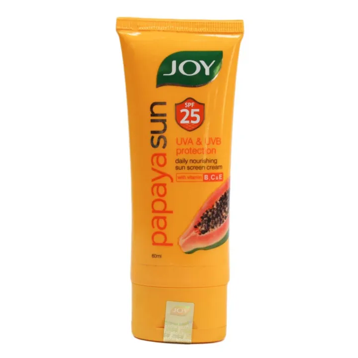 Joy Papaya Sun SPF25 Sunscreen Cream 60ml