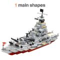 Navy War Chariot Ship Army Boat Plane Model Warships Building Blocks Compatible With Lego Construction Set for Boys Bricks Toys. 