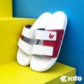🔥Hot item🔥Fast delivery!!! Kito move twotone 100% genuine leather flip flops Ah 81 size: 36 - 45. 