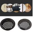 10pcs Wardrobe Cabinet Mesh Hole Black Air Vent Louver Ventilation Cover Stainless Steel Black Cupboard Air Vent Pest Control.