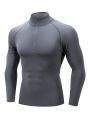 Men Running Compression T-shirt Long Sleeves Sport Tees Gym Fitness Sweatshirt Male Jogging Tracksuit Homme Athletic Shirt Tops. 