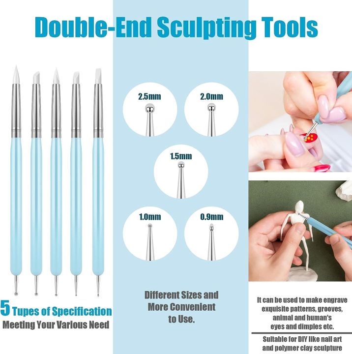 5Pcs%20Silicone%20Clay%20Sculpting%20Tool%20for%20Brush%20Modeling%20Dotting%20Nail%20Art%20Pottery%20Clay%20Tool%20DIY%20Carving%20Sculpting%20Tools%20Soft%20Head%20-%20Image%204