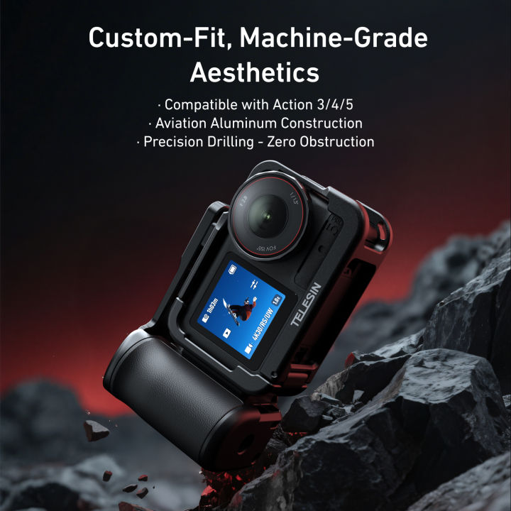 TELESIN%20StreetGrip%20Kit%20For%20%20Action%205pro%204%203%20Hand%20Grip%20Aid%20Remote%20Control%20Aluminum%20alloy%20Protective%20Case%20Set%20Cold%20Shoe%20Adapter%20-%20Image%205