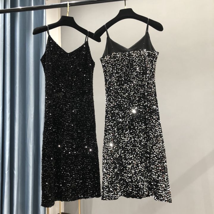 Elegant%20and%20Shiny%20Metal%20Women%20Feeling%20Party%20Dress%20Long%20Birthday%202023%20New%20Winter%20-%20Image%202