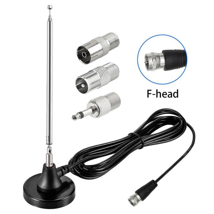 Multi-Purpose Antenna Two-In-One (Ground Wave + Radio) Radio Antenna Fm/Am Antenna Dab Digital Antenna Dvb-T Tv Antenna Universal Telescopic Rod Digital Tv Antenna