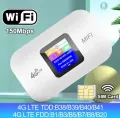 Smart 4G High Speed Pocket Wi-Fi Modem Router Ultra Long 3650mAh Battery For Use Home And Office. 