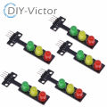 5PCS 5V Traffic Light LED Display Module 5mm Red Yellow Green LED RGB -Traffic Light for Traffic Light System Model. 