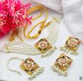 New Arrival🔥🔥🔥
Fancy Beautiful NAURATAN Pearls Choker Set With Earings And Tika😍😍😍
Best Quality✔️. 