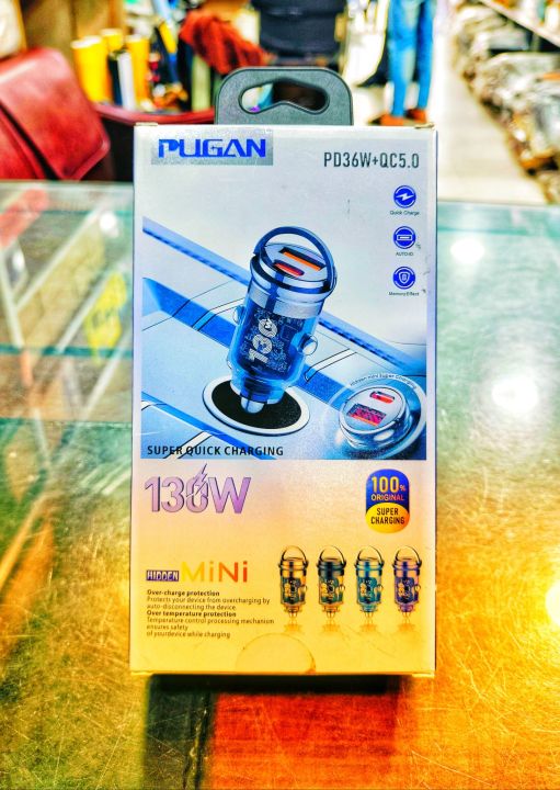 Pugan%20130W%20car%20charger,super%20fast%20charger%20for%20car,Quick%20charger.130W%20USB%20pugan%20car%20first%20charger%20with%203in1%20cable%20type%20C%20lighting%20cable%20and%20micro%20USB%20-%20Image%203