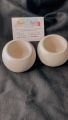 White Concrete Round Pot -  Customise Rustic Concrete Pot, Minimalist Concrete Planter, Tabletop and Shelf Concrete Decoration, Home and Office Gift. 