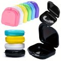 5/10Pcs Denture Bath Storage Box Fake Teeth Orthodontic Retainer Case Mouth Guard Container Plastic Organizer Oral Hygiene Tools. 