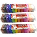 Clay Pack of 12 kids clay packet with 3 stensils Small Size Clay. 