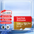 SanDisk Extreme Micro SD Card Memory Card 128GB 64GB 256GB 512GB 1T SDXC V30 A2 U3 4K TF for Camera Steam Deck Switch Rog Ally. 