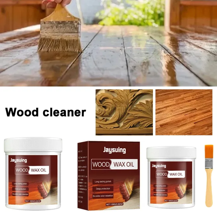 100g Wood Furniture Floor Polishing Agent Anti-Corrosion Wood Wax Oil Furniture Restorer Non-Toxic Wooden Floor Care