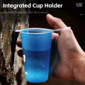 WEST BIKING Soft Water Bottle 200ml Outdoor Sports Foldable Drink Cup Portable Hiking Climbing Camping Kettle BPA-Free -20℃-50℃. 