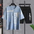 Summer Men's Sets Fashion Tracksuit Men Short Sleeve T Shirts+sport Shorts suits for men Casual Man Clothing Joggers Tracksuits. 