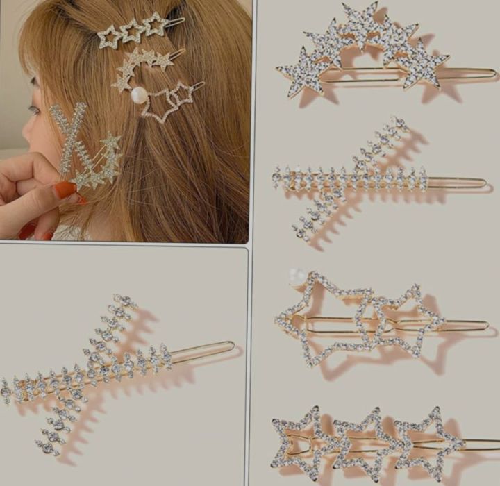 "Dazzling%20Rhinestone%20Star%20Hair%20Clips:%20Luxury%20Diamond%20Barrettes%20for%20Women%20-%20Sparkling%20Jewelry%20Accessories,%20Multifunctional%20Hairpins%20for%20Salon,%20Weddings,%20and%20Daily%20Styling",%20available%20in%20Random%20design%20available%20at%20your%20door%20step%20in%20just%20399,%20hurry%20up%20-%20Image%209