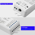 TUYA WiFi RF 2CH LED Controller DC 12V 24V Smart Dimmer With Push Dimming 4 Zone 2.4G Remote Controller for WW CW CCT LED strip. 