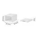 Shoes Box Foldable Transparent Sneaker Shoe Storage Organizers Box Stackable Dustproof High-top Cabinet Shoe Rack Shelf.