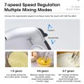Handheld Electric Egg Beater, Household Automatic Mixer, Handheld Food Cake Bread Baking Dough Mixer, 7-speed Cream Blender. 