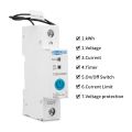 TOMZN TOB8-63WiFi Ewelink Energy Kwh (units) Monitoring Over/Under Voltage, Amperes Overload, Timer Relay Protection Metering for solar inverter. 