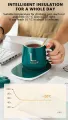 Coffee Cup and saucers Ceramic With Glass Heating Panels. 