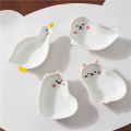 Japanese Style Ceramic tiny Plate Creativity Home Restaurant Soy Sauce Vinegar Mustard Seasoning Animal Ceramic Dish Kitchen. 