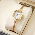 1/4PCS Fashion Square Roma Dial Women Quartz Watch Elegant Bracelet Strap Wristwatch Reloj Mujer Girls Clock  (Without Box). 