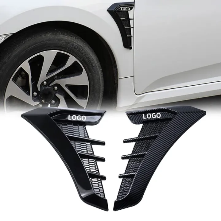 Car%20Styling%20Decorative%20Black%20Silver%20Side%20Vents%20Air%20Flow%20Cover%20Trim%20Universal%20Side%20D%C3%A9cor(glossy%20black)%20-%20Image%203