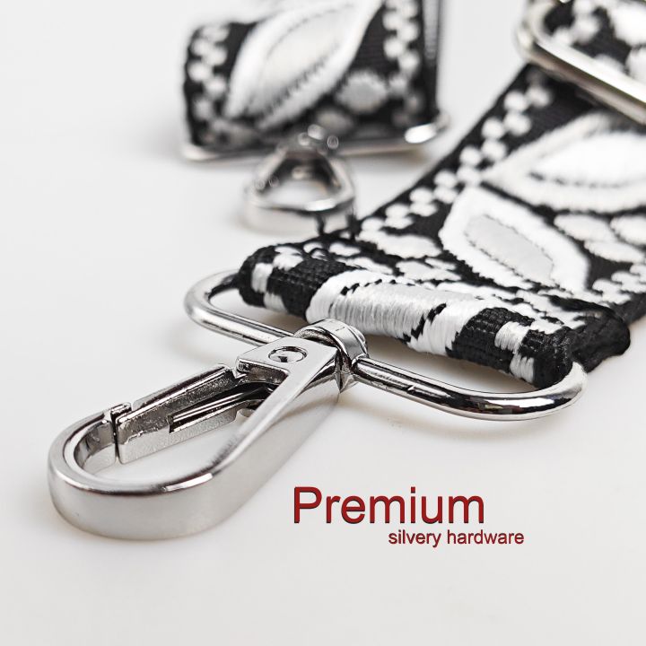1%20Piece%201.50inch%20Wide%20Adjustable%20Handbag%20Purse%20Strap%20Replacement%20Crossbody%20Shoulder%20Strap%20Magnolia%20Pattern%20Jacquarded%20%20%20Strap%20-%20Image%203