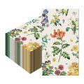 20pcs Napkins Chinese Flower Long Paper Napkins Wedding Disposable Tableware Serviettes Tissues Birthday Dinner Table Decor.