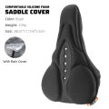 WEST BIKING Bike Saddle Cover Shockproof Soft High Elastic Breathable Bicycle Cushion Cover With Rain Cover Bicycle Accessories.