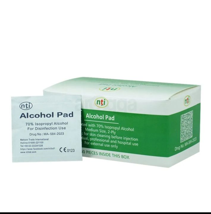 Alcohol Pad for Wound Care Sterile Antiseptic Cleansing Disposable Swabs for Home Health Care