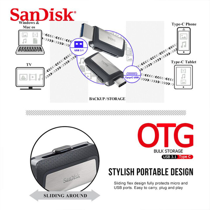 Sandisk%20SDDDC2%20Dual%20Plug%20Flash%20Drive%20Type-C+Type%20A%2032GB%2064GB%20128GB%20256GB%20OTG%20USB%20Pen%20Drive%20USB%20Stick%20for%20Phone%20Laptop%20Computer%20-%20Image%204