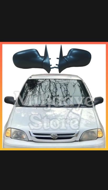 suzuki cultus side mirror foldable side glass 1Pcs
