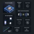 GIRIER Smart Light Switch Wifi Wall Switch Neutral Wire Required Push Button Switch 1/2/3/4 Gang Works Tuya APP Alexa Hey  lightify. 