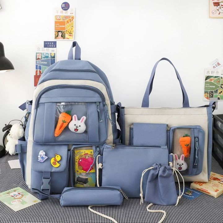 5Pcs%20Backpack%20Set%20for%20Girls%20School%20Bookbag%20with%20Laptop%20Compartment%20Lunch%20Box%20and%20Pencil%20Case%20-%20Image%209