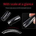 120 Pcs/Set Clear Dual Forms Nail System Full Cover Quick Building Gel Mold Tips Nail Extension Molds Upper Forms For Nails Tips. 