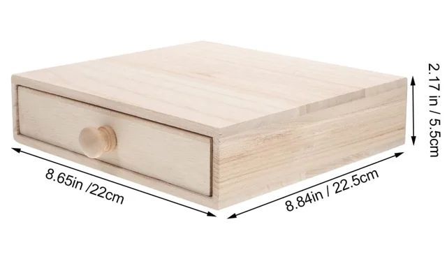 wooden Box Gift Jewelry storage Drawer Case Wood Tea Organizer Container Wood Jewelry Box Antique Decor