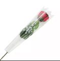 Rose single wraped in plastic cover-red rose love gift roses. 