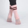 Mid-tube Women Pilates Socks Breathable Anti-Slip Yoga Socks Cotton Ladies Ballet Dance Elasticity Fitness Sports Socks. 