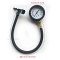Fuel Pressure Test Kit - Fuel Pressure Gauge - 0-100PSI Fuel Injection Pump Pressure Tester Gauge Kit for Car, Motorcycle, Truck. 